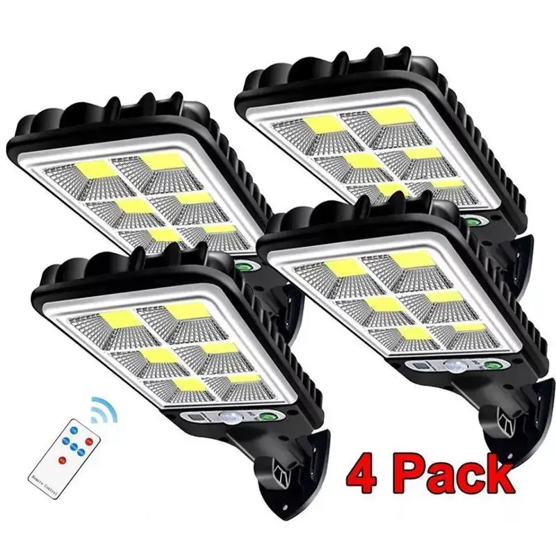 【summervibes】Solar Street Light Outdoor, 6500 Lumens Eco-Friendly Energy Efficient LED, 3 Modes Motion Sensor Durable Security Wall Lamp, IP65 Water Resistant, Remote Control, 2-Pack for Garden Decor