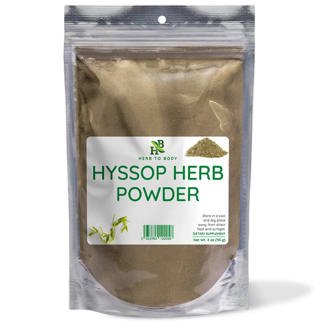 Hyssop Herb Powder – 4 oz (113 g) | Minty, Savory Aromatic Herb for Tea & Cooking | Herb To Body Hyssop Herb Powder – 4 oz (113 g) | Minty, Savory Aromatic Herb for Tea & Cooking | Herb To Body