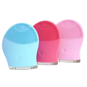 Silicone Gel Cleanser Soft Face Cleaning Brush Gentle Exfoliating Facial Cleanser Pore Deep Cleansing Massage Tool for All Skin Types Remove Blackheads Oil Dirt Reusable Hygienic Skincare Tool Easy to Clean Home Beauty Tool