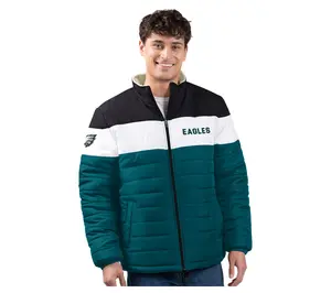 NFL Men's Poly Filled Sherpa Lined Full Zip Jacket