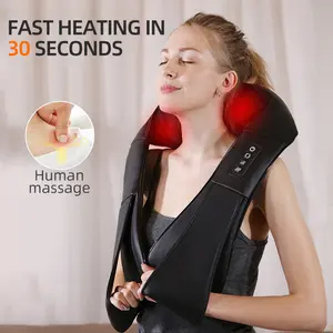 Neck And Back Massager With Heat Deep Tissue Kneading Shiatsu Multifunctional Electric Full Body Relaxation Gift For Women Men Mom Dad Mother's Day Birthday