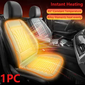 1 Piece Luxury Car Seat Cover - Front Seat Protector with Headrest and Side Wing Thick Pad Non-slip Design Easy to Install Suitable for SUV Sedan Comfortable Driving Accessories Car Interior Upgrade Fashion Car Decoration Soft Seat Cushion
