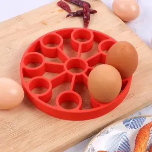 Egg Poachers Egg Rack Cooking Tools Silicone Egg Bites Mold Pot Steamer Tray Steam Basket Air Fryer Oven Kitchen Accessories