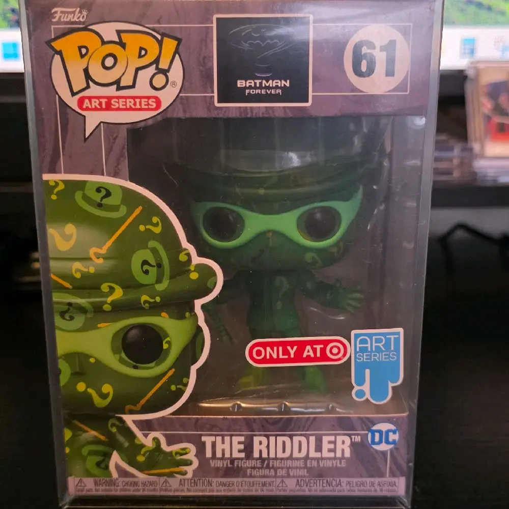Funko Pop! DC Comics Batman Forever The Riddler Target Exclusive Art Series Vinyl Figure - #61, New Mint Collectors Item