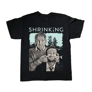 SHRINKING BLACK T-SHIRT, MOVIE UNISEX COTTON TEE