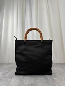 Pre-owned GUCCI As Shown Tote Bags Bamboo Handbag (Black) MR31032026A653