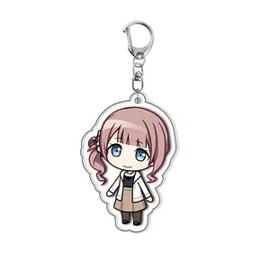 PJSK Kawaii Cute Anime Characters Acrylic Keychain Ornaments Girls Cartoon Backpack Charm Keyring Jewelry Accessories Gifts Toys