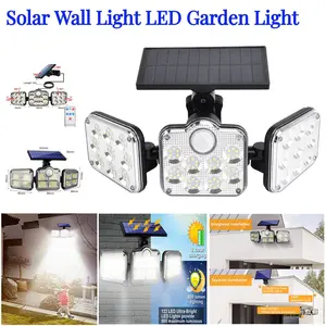 <Local Shipment> Outdoor Solar Light Waterproof Solar Garden Wall Lighting LED Body Sensing Light Garage Lamp