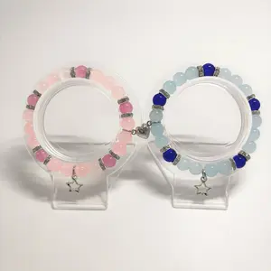 Star Couple and Friendship Matching Bracelets - Light Pink and Pink x Light Blue and Blue Color - Perfect Gift for Couples and Bestfriend fun bracelets cute valentines bracelet