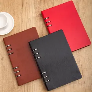 PU Leather Loose-Leaf Notebook for Office and Business