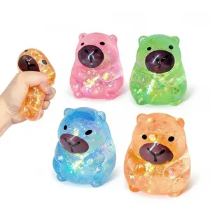 Cute Capibara Maltose Pinch Happy Dolphin Pinch,  Fun Interactive Design, Slow Rebound Stress Relief Toy,Animal party souvenirs, stress-relieving gifts, soft candy balls, Easter gift box fillers,Perfect Gift for Kids & Adults