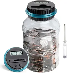 Piggy Bank for Kids, Counting Coin Bank, Digital Piggy Bank for Boys Kids, Money Saving Jar, for Kids, Designed for All US Coins