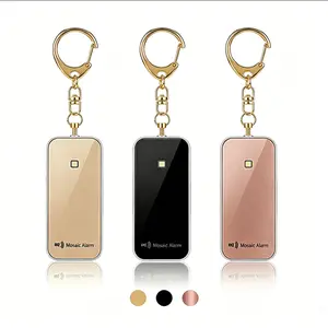 Minimalist Personal driveaway self-defense Alarm Rainproof Strobe Light 130db with LED strobe SOS Emergency Loud Siren Keychain Alert for Women, Students, Kids Safety. Lightweight Hiking Bear Alarm. User-Replaceable Battery Black