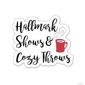 Hallmark Shows & Cozy Throws, Stickers, Hallmark movies, Cozy, Vinyl