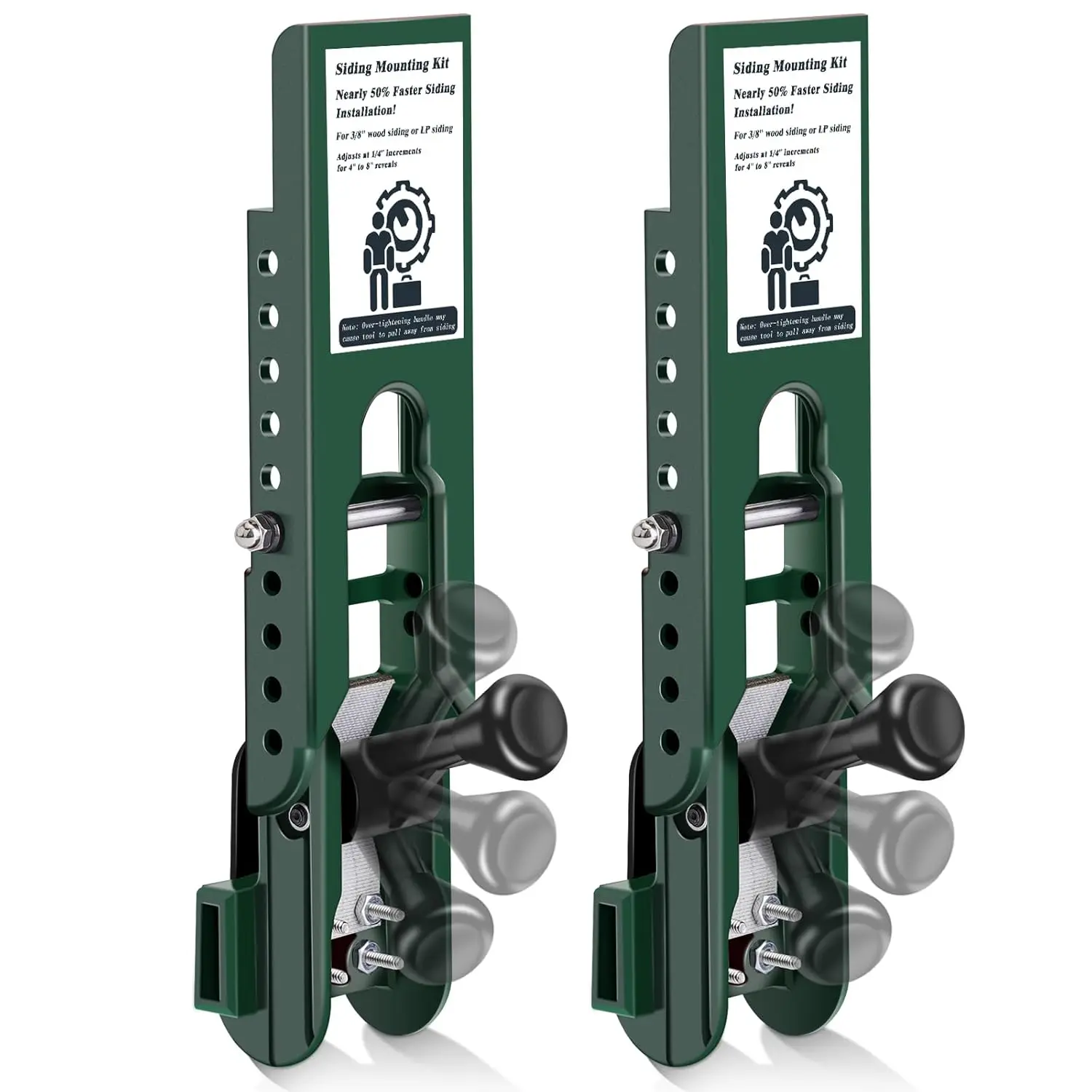 GJANSH Siding Tools for Siding Installation,Siding Mounting Kit, Compatible with 3/8-Inch Fiber Cement, Lap Siding Gauge/Clamps with Adjustable Reveals (Green) Gifts for Men Christmas, Gifts for Dad
