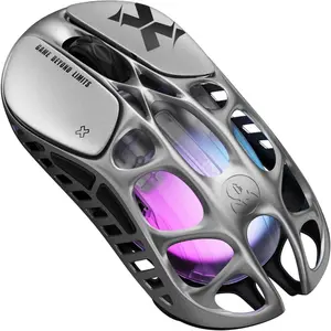 Mercury X  Gaming  - 32,000 DPI PAW 3950 Sensor, 1000Hz Polling Rate, Only 49g, Magnesium Alloy Hollow Frame, RGB Lighting, 5 Programmable Buttons