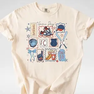 Comfort Colors Game Day T-shirt Baseball Game Day T-shirt Baseball Player Top Baseball Season Day Baseball Lover Tee - TrendWear USA
