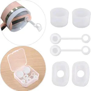 Spill-Proof Silicone Accessory Set for Stanley Cups - Includes Straw Covers, Round and Square Leak Stoppers - Anti-Dust Tumbler Accessories Drinkware