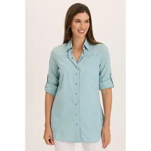 Reporter Soft Voile Button-Down Blouse