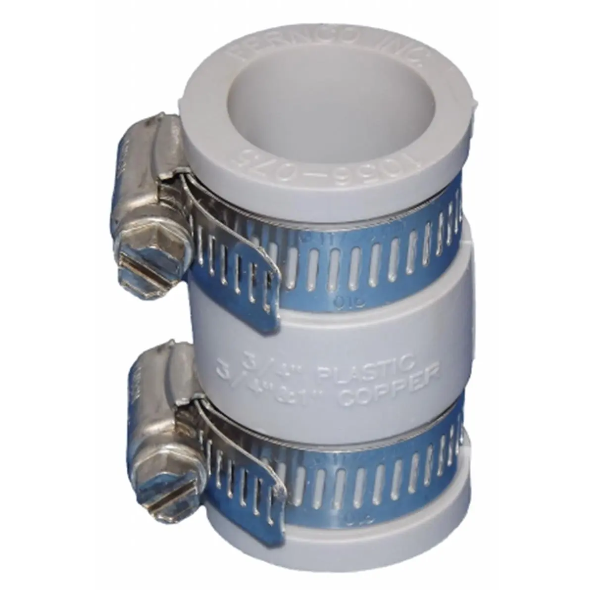 212 MAIN 0.75 in. Flexible Coupling - ASTM Compliant, Copper-Safe, Corrosion-Resist., Leak-Proof, Steel Clamp, Compatible with Cast Iron & Copper Pipes (Boating Water Sports Essential)