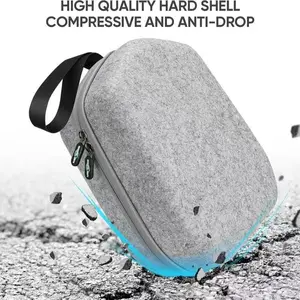 Portable Hard Case Compatible with Oculus Meta Quest3S/Quest 3/Quest 2 and Apple Vision Pro VR HeadsetslIdeal for Travel and Storage, for Electronic Gadgets