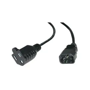 Cables To Go  3Ft Monitor Power Adapter Cable Nema 5-15R To Iec320C14