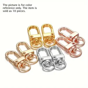 High-end women's handbags, dogskin clasps, rotating key chains, luggage hardware accessories, hook clasps, crab clasps