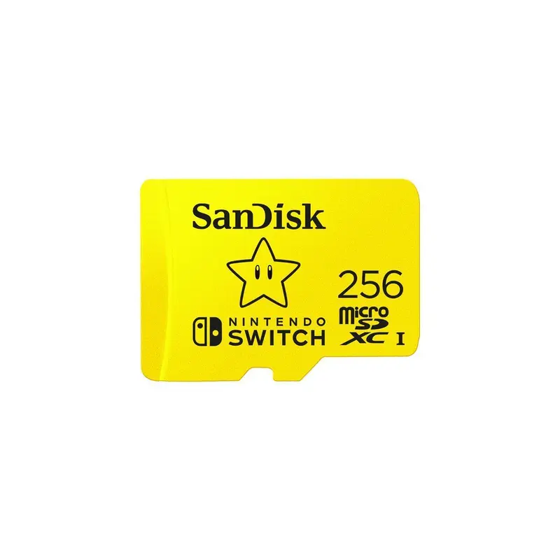 SanDisk 256GB microSDXC UHS-I for Nintendo Switch, Speed Up to 100MB/s (SDSQXAO-256G-GNCZN)