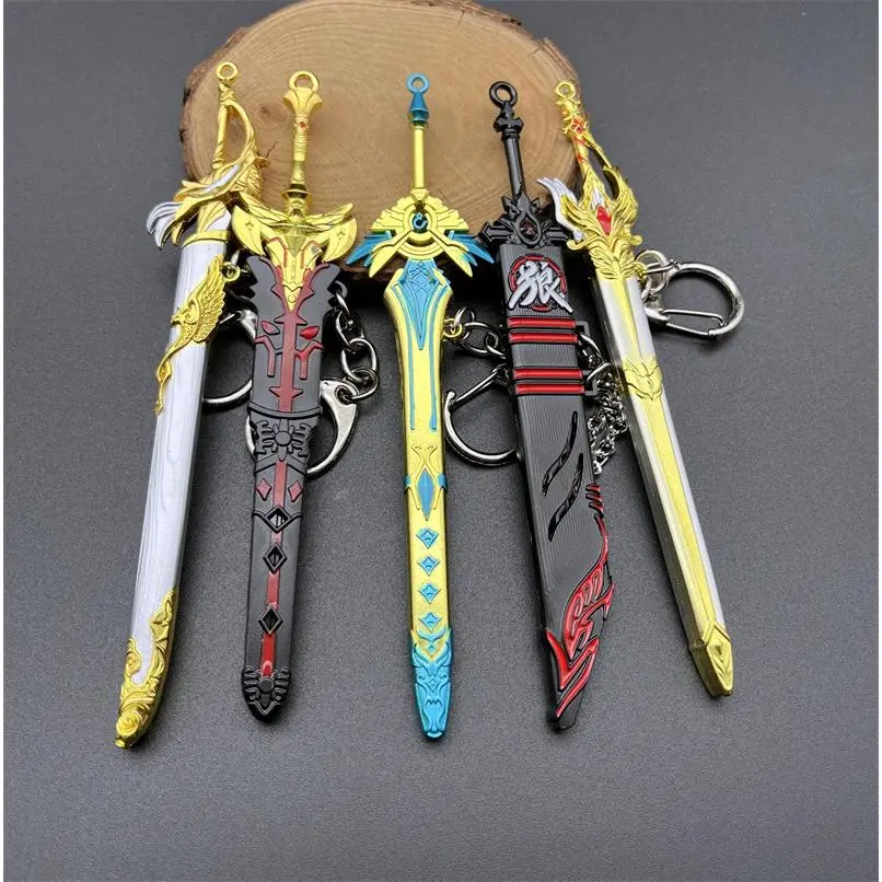 Medieval Style Mini Sword Metal Keychain - Anti-Rust Coated Keychain Decor, Stylish Keyring, Functional Key Charm with Bottle Opener Gift Feature, Key Charms, Metal Keychains
