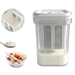 Greek Yogurt Maker Filter Set, Includes Strainer Bag & Non-BPA PP Material, Ideal for Whey Separation, Kefir Making, Tofu Cheese