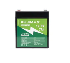 7Ah 12V LiFePO4 Lithium Battery Built-in BMS Battery for Cycle RV Marine Solar 7Ah 12V LiFePO4 Lithium Battery Built-in BMS Battery for Cycle RV Marine Solar