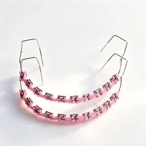 Edgy Pink Braces | Stand Out & Shine Break the boring—make your braces your signature style