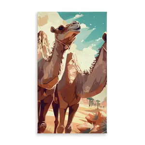 MWW C1TCLRGEN9ZYI4 58 x 102 in. Two Camels Brown Indoor & Outdoor Tablecloth for Home Decor