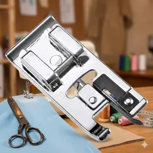 Universal Anti-Slip Presser Foot Kit for Sewing Machines - Multifunctional Home Sewing Professional DIY Set: Overlock, Blind Hem, Zipper, Buttonhole, Adjustable Tools, Compatible with All Fabrics, Easy Installation, Enhanced Efficiency