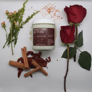 Cologne Butter Intuition Luxury Body Butter – Rose, Saffron & Oud Hydrating Body Cream with Benzoin & Amber Notes (8.4 Fl Oz)