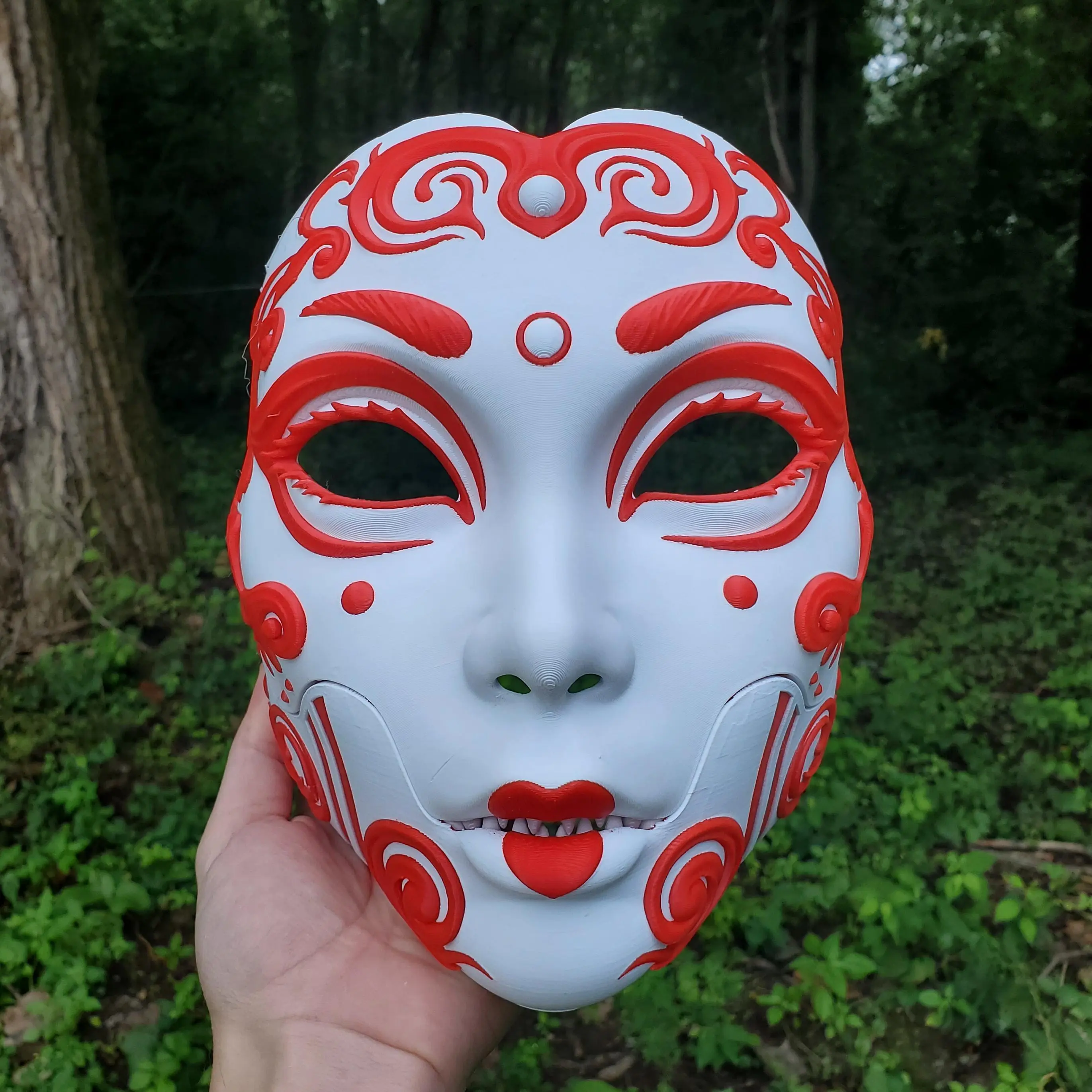 3D Printed Nightmare Geisha Mask - 4 Options Available - TikTok Shop