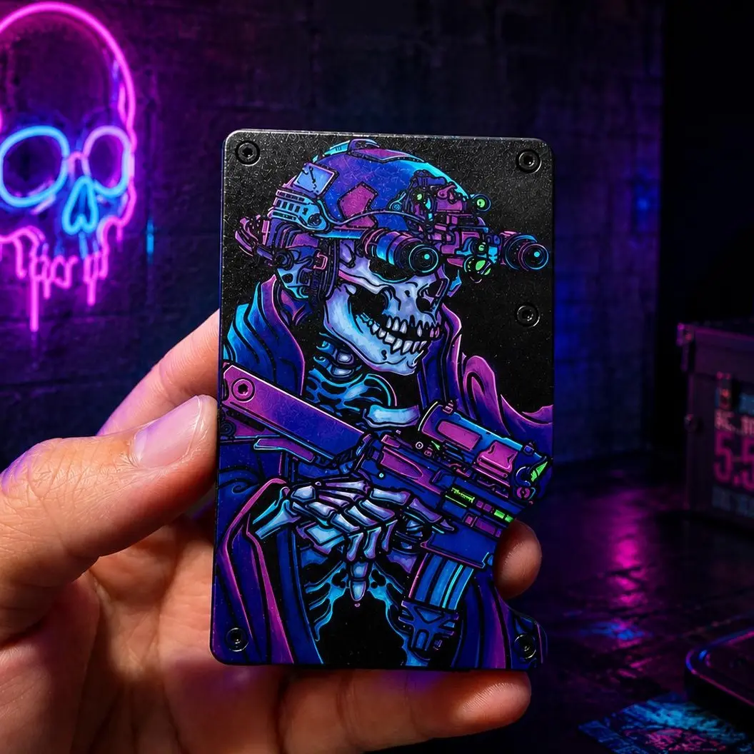 Neon Operator RFID Blocking minimalist wallet