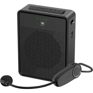 Voice Amplifier  Microphone Headset,  Sound Ultra Portable Microphone and Speaker, 15W Megaphone Speaker with  Mic, Personal PA System for Teachers Classroom Tour Guide B002