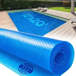 Shop Square Rectangle Solar Cover for Inground and Above Ground Pools, 12 Mil - Premium Heavy Duty Solar Blanket - Made in USA