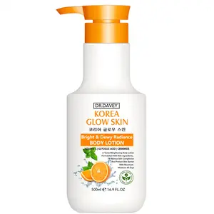 500ML DR.DAVEY Vitamin C Body Lotion Large Capacity Four Seasons Moisturizing, Hydrating and Refreshing, Non greasy and Fragrant Body Lotion for the Whole Family for Body, Face, Hand, Foot,travel, gifts for women, friends, and family members