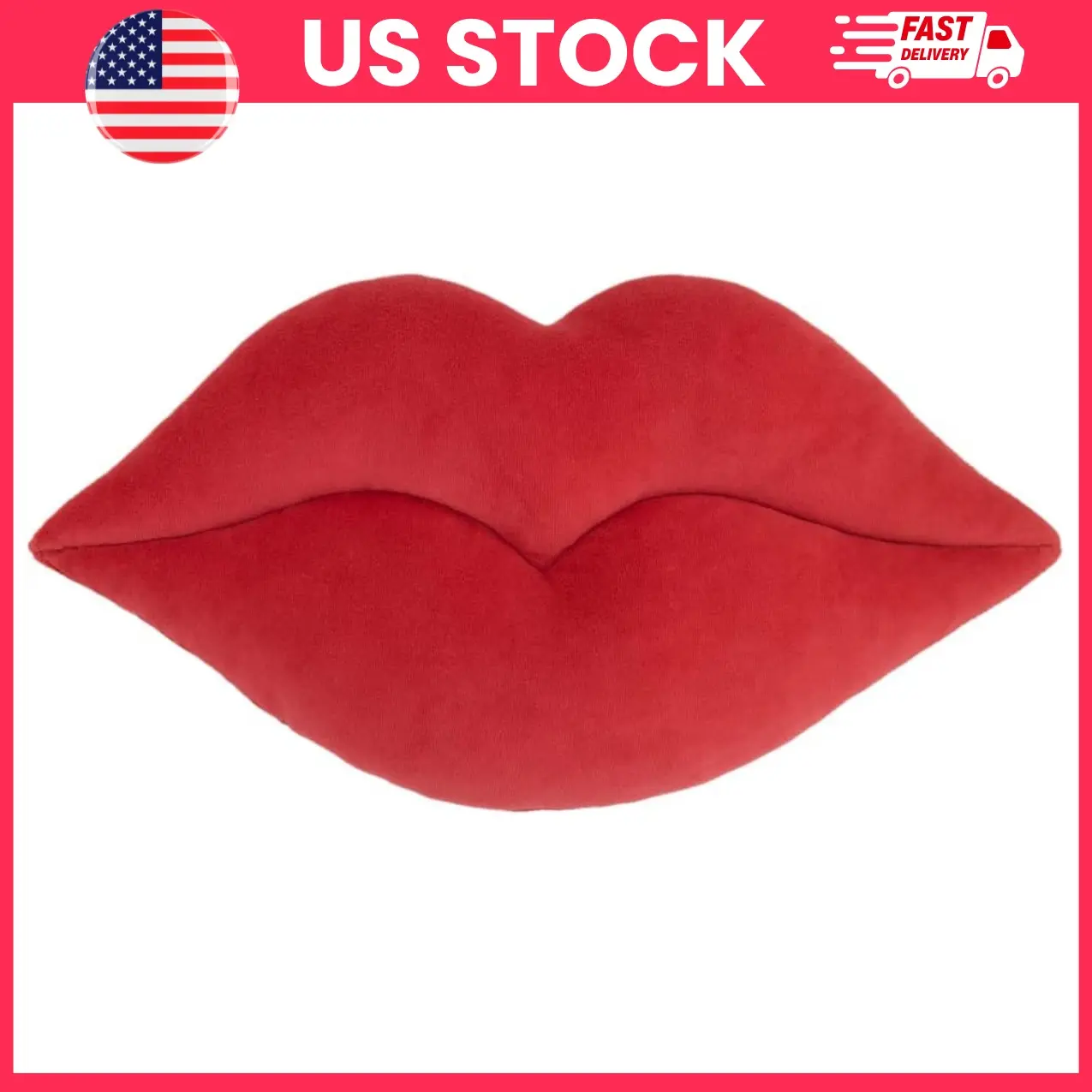 Lip Throw Pillow, 3D Lip Pillow, Cute Throw Pillow, Decorative Lip Cushion, Soft Plush Pillow for Sofa Couch Bed, Red Accent Pillow for Girls Room Makeup Room Bedroom Decor, Plush Lip Shaped Pillow, Valentine Home Decor, Spring Summer Room Decoration