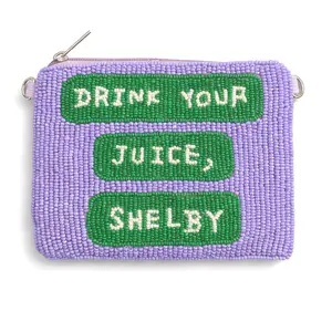 Steel Magnolias Beaded Coin Purse