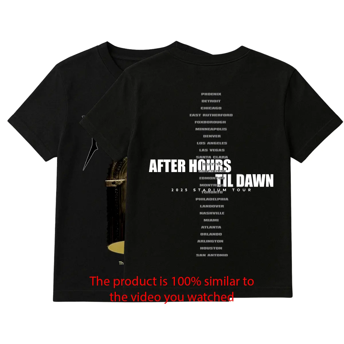 After Hours Til Dawn Tour 2025 2-Sided T-Shirt, Hurry Up Tomorrow, Artist Tour 2025, Fans Gift Shirt