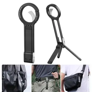 Magnetic Phone Tripod Stand for iPhone - Aluminium Maglock Smartphone Mini Tripod Pocket Cell Phone Stand Strong Magnet Quick Mount