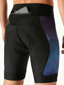 Men's Four-Dimensional Cycling Shorts, Breathable Road Bike Shorts with Pockets, Elastic Bicycle Shorts for Comfort and Performance, Athletic Shorts