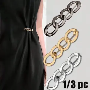 Waist Cinch Buckle for Jeans, Fashion Alloy Adjustable Detachable Strap, Waist Shrinker, Quick Snap Closure, Sleeve Tightener Tool