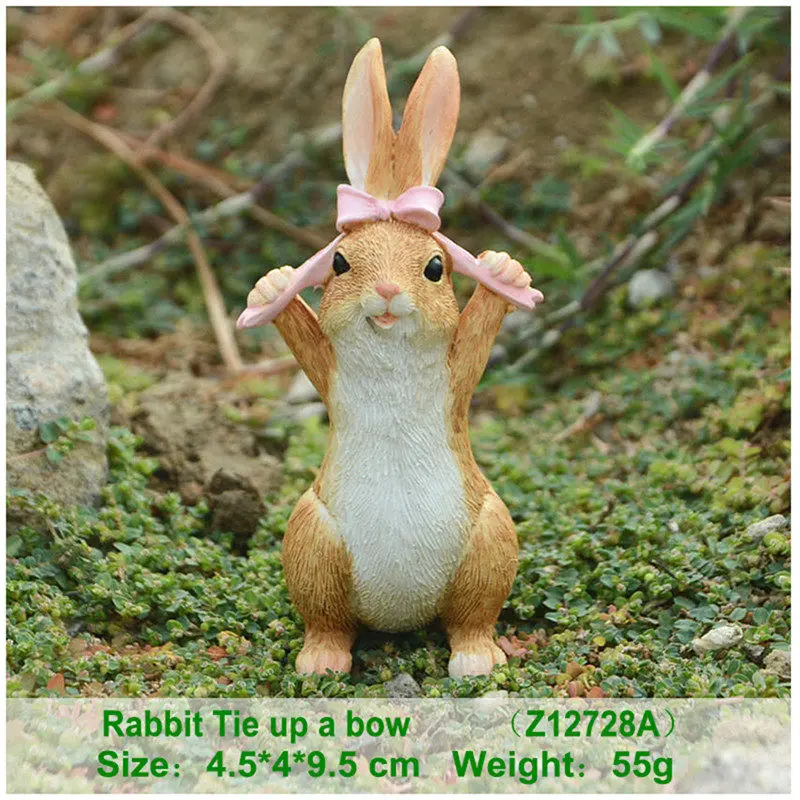 Cute Bunny Garden Sculpture