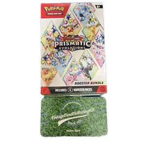 Pokémon Prismatic Evolutions Booster Bundle Box - Includes 6 Packs - Scarlet & Violet Trading Card Game