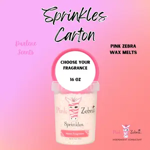 Carton 16oz Wax Melts - Pink Zebra Sprinkles