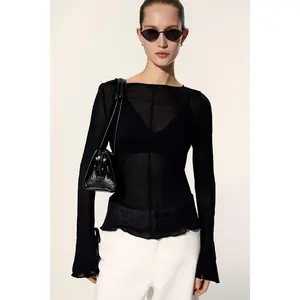 H&M Knitted boat-neck top